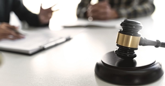 lawyer explaining to client